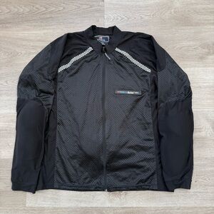 Bohn Body Armor Jacket Men's 2XL Black With Pads USA Nylon Biker Jacket